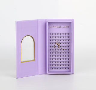 Small Tray Pre-Made, Short-Stem Lash Fans