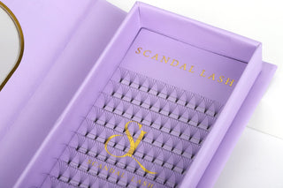 Small Tray Pre-Made, Short-Stem Lash Fans