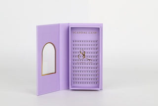 Small Tray Pre-Made, Short-Stem Lash Fans